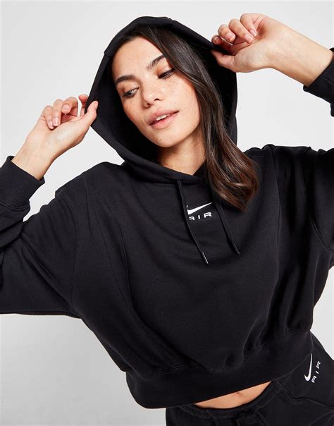 nike swoosh cropped hoodie